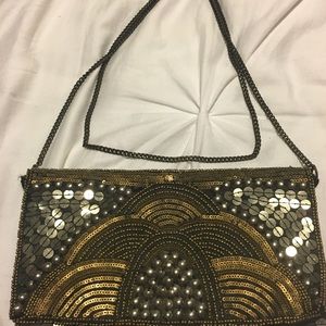 Gold Sequin Purse